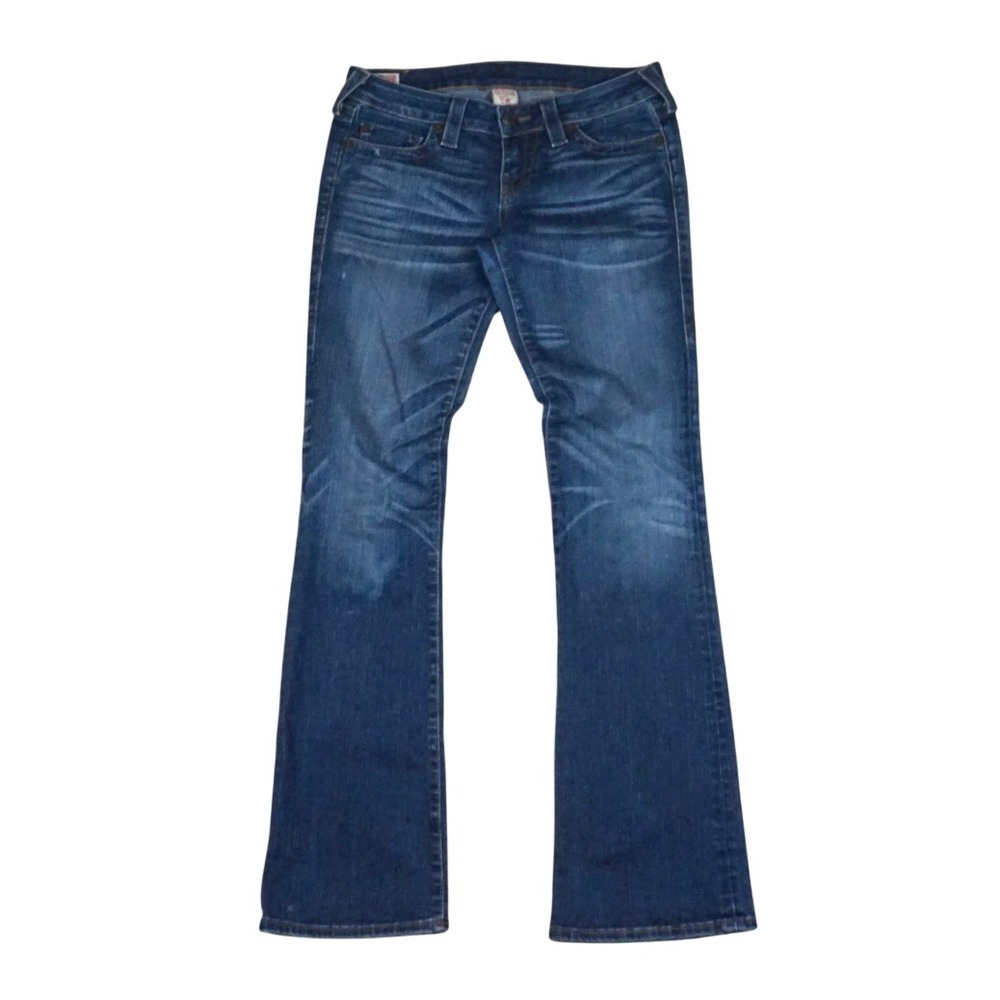 True Religion Tony Flare Jeans Women's 29 Low Rise Denim Y2K Made in USA Bootcut